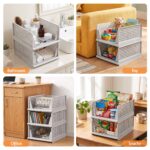 Artiss 5 Pack Stackable Plastic Storage Foldable Closet Organizers - Image 8