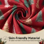 Jingle Jollys Christmas Cushion Covers Set of 4 Pillow Covers 45x45cm with 4 Cute Patterns Red - Image 4