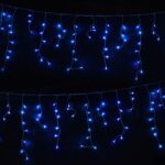 Jingle Jollys 32M Christmas Lights Solar Icicle String Lights 960 LED Blue