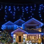 Jingle Jollys 32M Christmas Lights Solar Icicle String Lights 960 LED Blue - Image 11