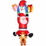 Jingle Jollys Christmas Inflatable Climbing Santa 3.5M Height LED Decorations Illuminated - Image 4