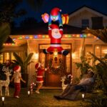 Jingle Jollys Christmas Inflatable Climbing Santa 3.5M Height LED Decorations Illuminated - Image 9