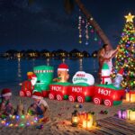 Jingle Jollys Christmas Inflatable Santa Train 3.6M Length LED Decorations Illuminated - Image 10