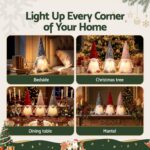 Jingle Jollys Christmas Gnomes Light Up Christmas Decorations Plush Goblin Set of 3 Warm White - Image 7