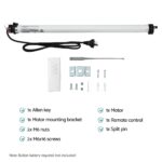 Instahut Pivot Arm Awning Motor Replacement Kit With Remote Control - Image 3