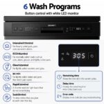 Devanti 12 Place Settings Dishwasher 55cm Freestanding Benchtop Built-In - Image 5
