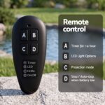 Gardeon Solar Fountain Pumps Bird Bath Battery Backup LED Remote Black 27cm - Image 8
