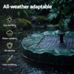 Gardeon Solar Fountain Pumps Bird Bath Floating Lotus Desig Water Feature 31cm - Image 6