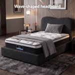 Giselle 32cm Euro Top King Single Mattress 5-Zone and Artiss Boucle Bed Frame Set - Image 6