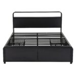 Artiss Queen Metal Bed Frame 4 Drawers Hidden Storage Headboard HEDY - Image 4