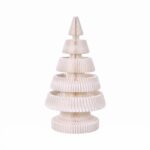 Jingle Jollys Paper Christmas Tree 114CM w/ Star Topper LEDs Xmas Decorations Kit Home Office White - Image 4