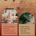 Jingle Jollys Paper Christmas Tree 114CM w/ Star Topper LEDs Xmas Decorations Kit Home Office White - Image 7