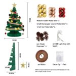 Jingle Jollys Paper Christmas Tree 62CM w/ Star Topper LEDs Xmas Decorations Kit Home Office Green - Image 2