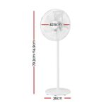 DEVANTI 16" 5-in-1 Rechargeable Fan for Pedestal Table Floor Wall Ceiling - Image 2