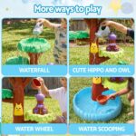 Keezi 62cm Tree Water Table Kids Sandpit Toys Set with Shovels Molds for Sand Play - Image 5