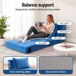 Artiss 4 Pack Folding Sofa Bed L-Shaped Modular Floor Sofas Foam Futons Couches - Image 4