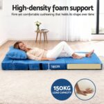 Artiss 4 Pack Folding Sofa Bed L-Shaped Modular Floor Sofas Foam Futons Couches - Image 6