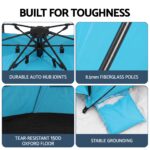 Weisshorn Beach Tent 3-4 Person Pop Up Sun Shade UPF 50 Automatic Outdoor Blue - Image 7