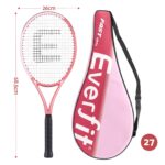 Everfit 27 Inch Tennis Racket Lightweight Racquet for Beginner Adult Players Pink - Image 2