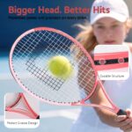 Everfit 27 Inch Tennis Racket Lightweight Racquet for Beginner Adult Players Pink - Image 5