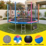 Everfit 14FT Kids Trampoline Rebounder with Enclosure Net Storage Bag - Image 6