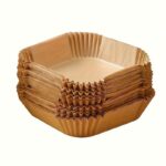 Air Fryer Liners Parchment Paper Air Fryer Disposable Air Fryer Paper Non-Stick - Brown - Size 01 - Image 4