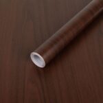 Red Brown Contact Paper Wood Grain Peel and Stick Countertops Waterproof Counter Top Contact Paper Wood Wallpaper Brown Walnut Vinyl Wrap for Cabinets Desk Wallpaper Removable Veneer 15.8inx78.8in