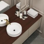 Red Brown Contact Paper Wood Grain Peel and Stick Countertops Waterproof Counter Top Contact Paper Wood Wallpaper Brown Walnut Vinyl Wrap for Cabinets Desk Wallpaper Removable Veneer 15.8inx78.8in - Image 4