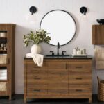Walnut Brown Contact Paper Wood Grain Peel and Stick Countertops Waterproof Counter Top Contact Paper Wood Wallpaper Brown Walnut Vinyl Wrap for Cabinets Desk Wallpaper Removable Veneer 15.8inx78.8in - Image 6