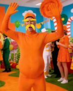 Orange Jumpsuit Ballet Skirt Fake Belly Costume Set Halloween Costume Costume Adult - Orange - Size M - Image 6