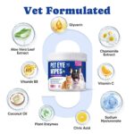 Dog Eye Wipes, Tear Stain Remover for All Dogs & Cats – Hypoallergenic & Deodorizing Eye Wipes for Dogs, Pet Eye Cleaner Wipes with Enzymes for Discharge, Crust, Mucus & Debris, Coconut (100 Ct) - Image 8