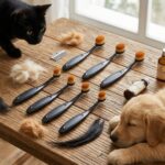 6pcs Pro Applicator Brush for Pets, Eye Comb For Small Dogs, Tear Stain Remover with Washable Superfine Fiber Long Tapered Bristles, Small Pet Tear Stain Remover for Dogs, Cats 4.72 inches - Image 3