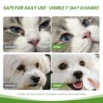 Dog Eye Wipes Tear Stain Remover for Dogs & Cats, Gentle Pet Eye Cleaner Pads to Remove Discharge, Crust & Boogers, Natural Grooming Supplies for Puppy, Kitten - 100ct, Coconut Scent - Image 3