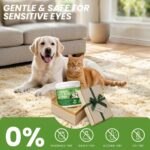 Dog Eye Wipes Tear Stain Remover for Dogs & Cats, Gentle Pet Eye Cleaner Pads to Remove Discharge, Crust & Boogers, Natural Grooming Supplies for Puppy, Kitten - 100ct, Coconut Scent - Image 7
