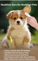 Ear Cleaner Finger Wipes for Dogs & Cats,50 Counts Pet Ear Wipes,Pet Ear Cleaner Finger Wipes to Remove Wax, Dirt, Relieve Ear Itching & Inflammation for Dogs & Cats - Image 3
