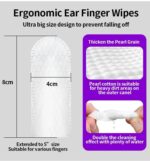 Ear Cleaner Finger Wipes for Dogs & Cats,50 Counts Pet Ear Wipes,Pet Ear Cleaner Finger Wipes to Remove Wax, Dirt, Relieve Ear Itching & Inflammation for Dogs & Cats - Image 4
