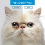 2 Pack Dog Eye Wipes Biodegradable, Hypoallergenic Cat Dog Eye Cleaner, Pet Tear Stain Remover Wipes | Wrinkle, Face, Eye Cleaner Pads to Gently Remove Discharge, Crust | Unscented Pet Tear Wipe -300PZ - Image 3