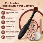 2 Pcs Tear Stain Remover Balm for Dogs & Cats with Pro Powder Brush, Gently Removes Eye Gunk & Stains – Great for White Dogs, Daily Eye Cleaning, Mild Formula - Image 6