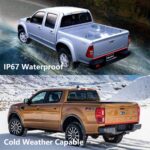Tailgate Light Bar 60 Inch Triple Row Tail light bar for Pickup Trailer SUV RV VAN Full Function Red Brake White Reverse Amber Turn Signal double flash Light No Drill Install (60inch) - Image 6