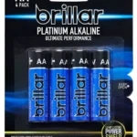 4 Pcs  AA PLATINUM ALAKALINE