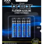 4 Pcs AAA PLATINUM ALAKALINE
