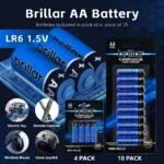 24 Pcs Brillar AA Platinum Alkaline Batteries - Image 2