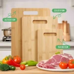 6 Pcs Bamboo Cheese Cutting & Serving Board Set – Moso Bamboo, Reversible, BPA-Free - Image 4
