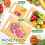 6 Pcs Bamboo Cheese Cutting & Serving Board Set – Moso Bamboo, Reversible, BPA-Free - Image 5