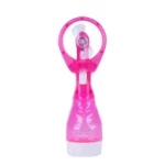 Handhold Battery Powered Personal Water Spray Fan-Blue/Pink - Blue - Image 5