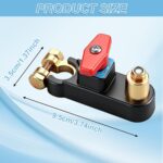 12V-24V Car Battery Cut-Off Switch, Adjustable Pure Copper Power Disconnect Breaker for Cars, Trucks, Boats and RVs - Image 2