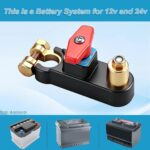 12V-24V Car Battery Cut-Off Switch, Adjustable Pure Copper Power Disconnect Breaker for Cars, Trucks, Boats and RVs - Image 4
