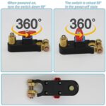 12V-24V Car Battery Cut-Off Switch, Adjustable Pure Copper Power Disconnect Breaker for Cars, Trucks, Boats and RVs - Image 5