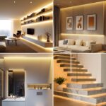 Battery Operated Warm White LED Strip Lights with Remote Control, 8 Modes, Dimmable Timer and Cuttable Self-Adhesive Backing - Image 4