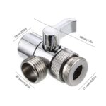 3-Way Kitchen Faucet Diverter Valve with 90 Degree Handle, M22 x M24 Thread Connection for Taps, Showers and Water Outlets, Chrome - Image 10
